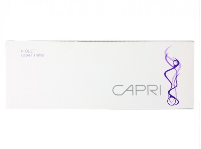 Капри Вайлет Супер Слимс 100мм (США) - Capri Violet Super Slims 100's (USA)