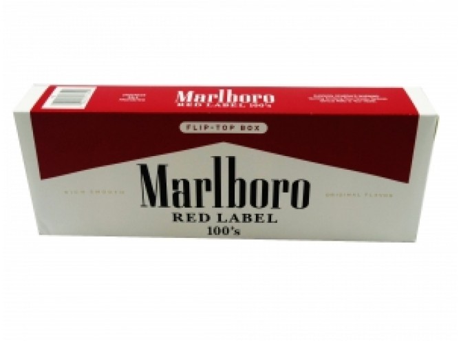 МАЛЬБОРО РЕД ЛЕЙБЛ 100 ММ (США) -MARLBORO RED LABEL 100'S (USA)