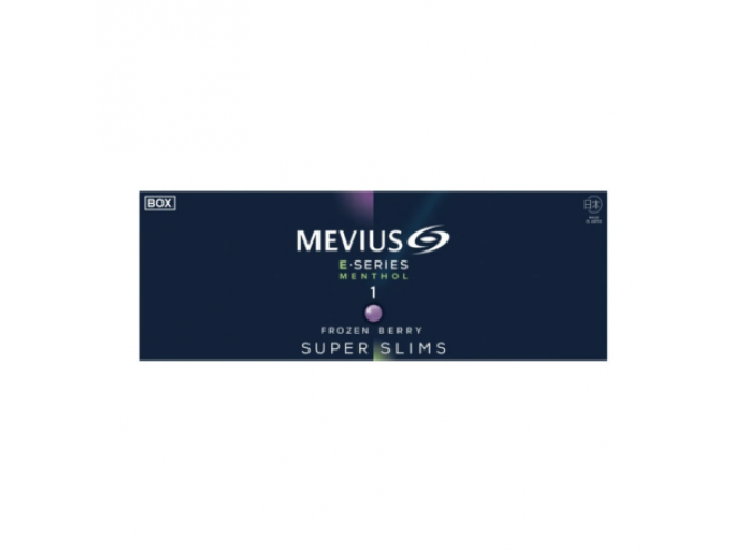 Mevius E-series Menthol 1 Frozen Berry Superslims Japan (Мевиус Е-сериес 1 Суперслим Ягоды Япония), блок