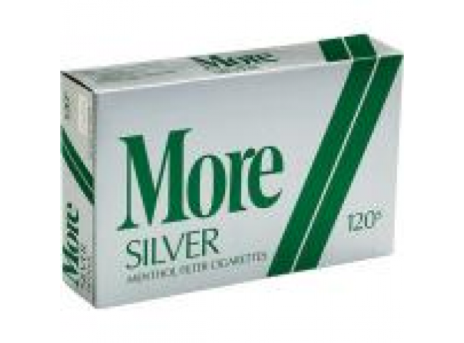 Море Сильвер Ментол 120 мм (США) - More Silver Menthol 120's (USA)